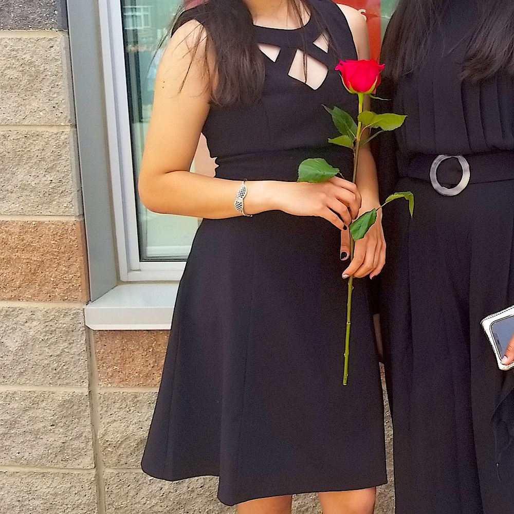 Black grad dress